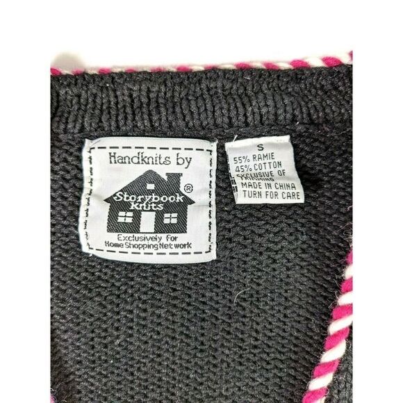 Storybook Knits Cardigan Sweater Tropical Beach Grannycore Grandmacore - Picture 4 of 12